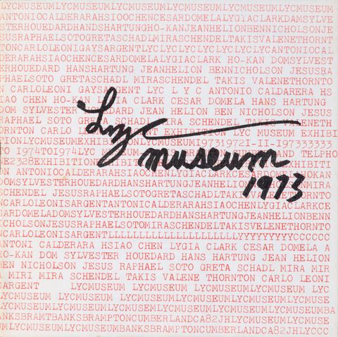 Book cover. Red typewritten text with some recognizable words. The title is written in script with a black marker at the top right corner.